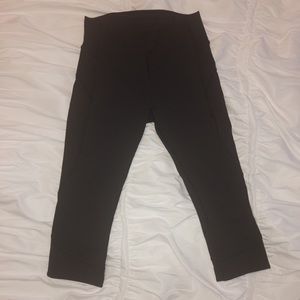 Black Cropped Lululemon Leggings